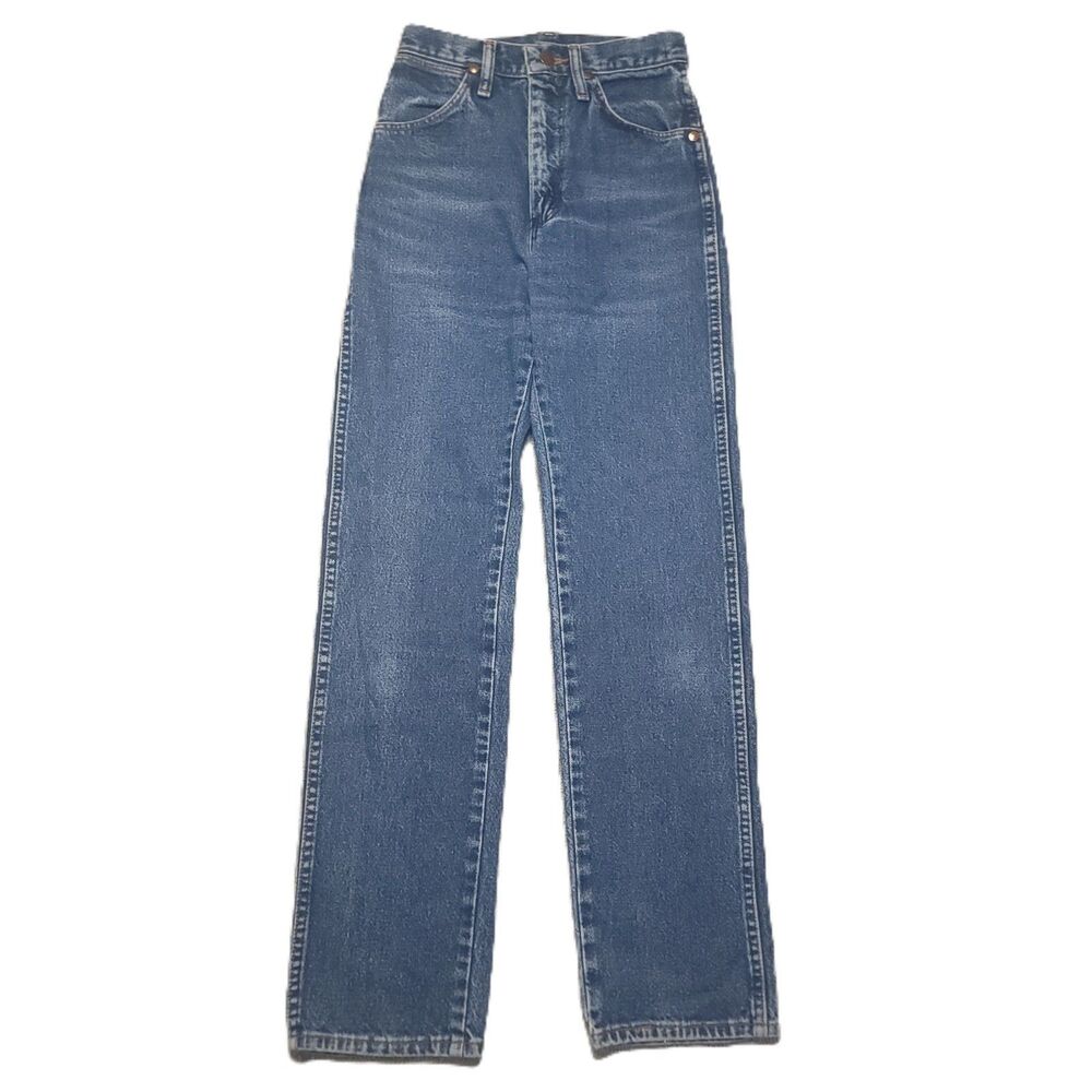 Vintage Wrangler Cowboy Cut Jeans Womens Size 2 /24x34 Blue Denim 12MWZ USA